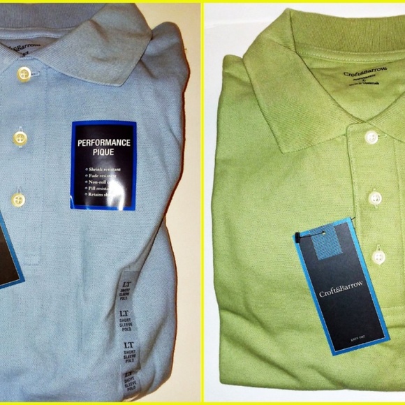 croft & barrow Other - Croft and Barrow 2/$19 Performance Polo Large NWT
